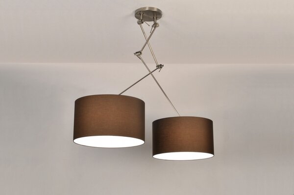 Závěsné designové svítidlo nad stůl Snap Duo Brown (LMD)