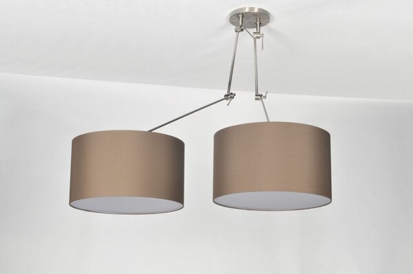 Závěsné designové svítidlo nad stůl Snap Duo Brown (LMD)