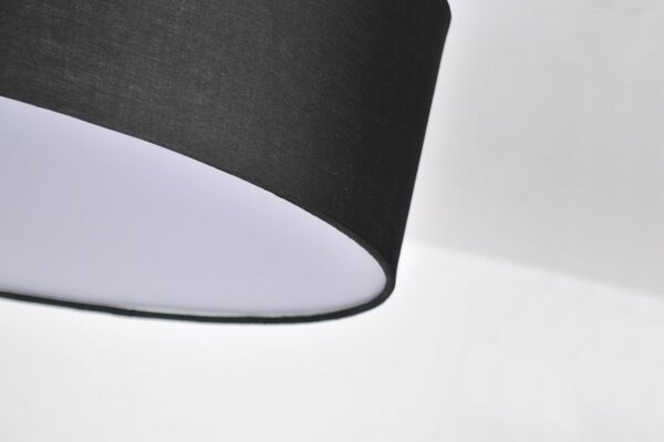 Stropní designové černé svítidlo do obýváku Royal Black (LMD)