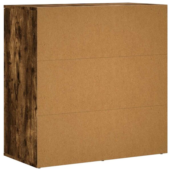 Příborníky 2 ks kouřový dub 79 x 38 x 80 cm kompozitní dřevo 3276606
