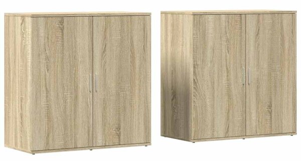 Příborníky 2 ks dub sonoma 79 x 38 x 80 cm kompozitní dřevo 3276604