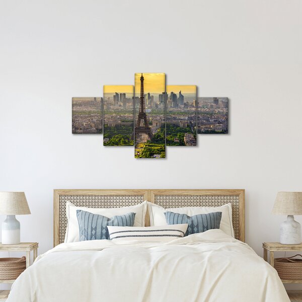 Obraz - Panorama Paříže (125x70 cm)