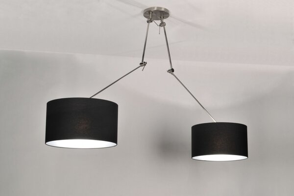 Závěsné designové svítidlo nad stůl Snap Duo Black (LMD)