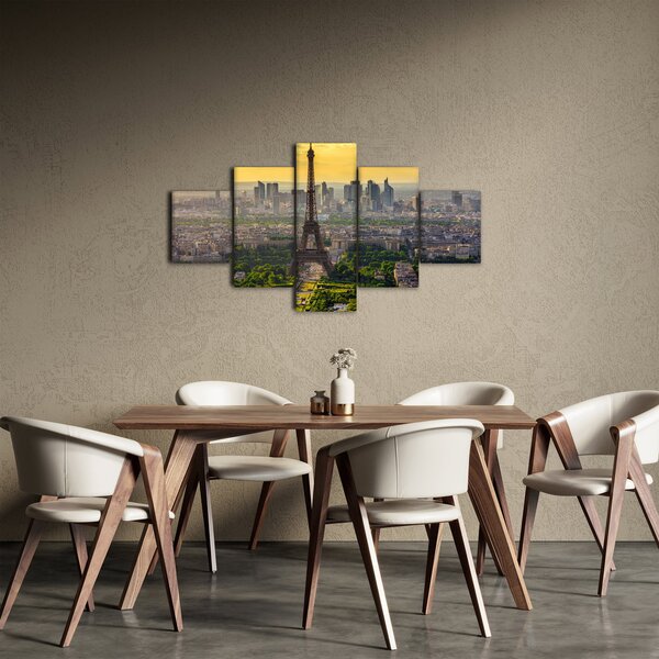 Obraz - Panorama Paříže (125x70 cm)