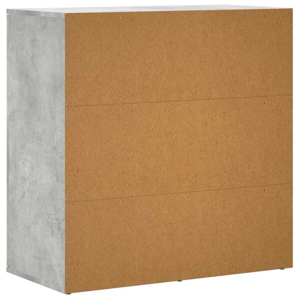 Příborníky 2 ks betonově šedé 79 x 38 x 80 cm kompozitní dřevo 3276605