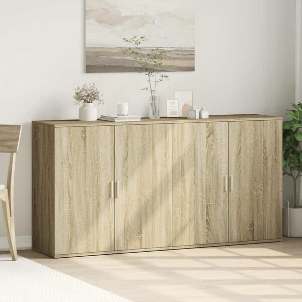 Příborníky 2 ks dub sonoma 79 x 38 x 80 cm kompozitní dřevo 3276604