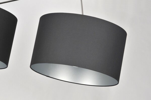 Závěsné designové svítidlo nad stůl Snap Duo Black (LMD)