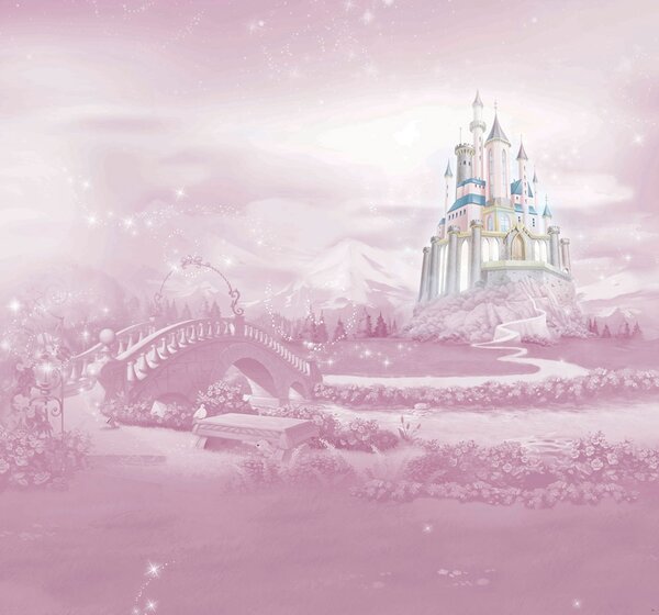 Dětská vliesová obrazová tapeta Disney, Zámek princezen 111387 rozměry 3 x 2,8 m