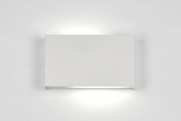Nástěnné designové bílé svítidlo do chodby Knoxville White (LMD)