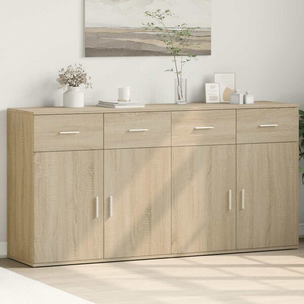Příborníky 2 ks dub sonoma 79 x 38 x 80 cm kompozitní dřevo 3276618