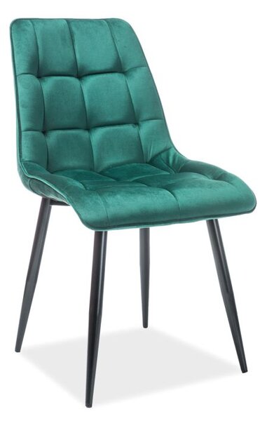 SIGNAL Jídelní židle - CHIC Velvet, různé barvy na výběr Čalounění: zelená (Bluvel 78)