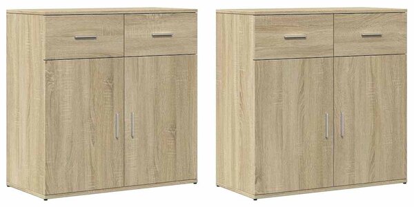 Příborníky 2 ks dub sonoma 79 x 38 x 80 cm kompozitní dřevo 3276618