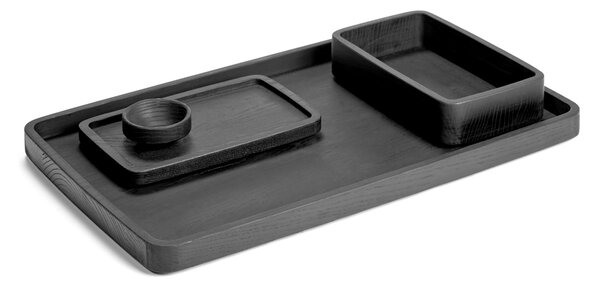 Serax Dřevěná miska Passe Black - 6 cm SR179