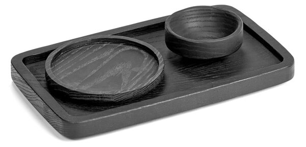Serax Dřevěná miska Passe Black - 6 cm SR179