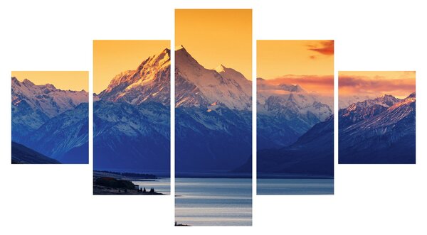 Obraz - Jezero Pukaki (125x70 cm)