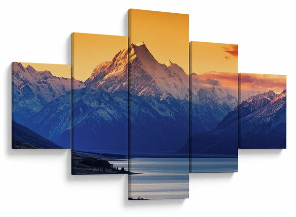 Obraz - Jezero Pukaki (125x70 cm)