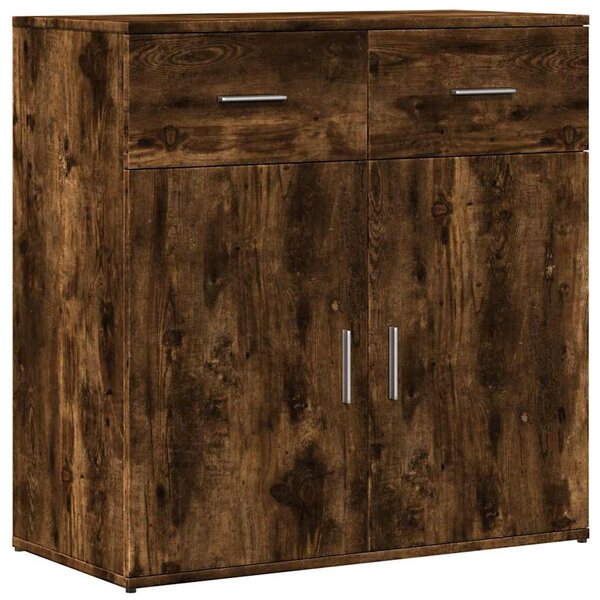 Příborníky 2 ks kouřový dub 79 x 38 x 80 cm kompozitní dřevo 3276620
