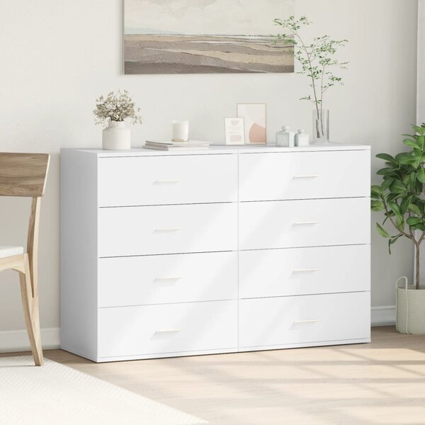 Příborníky 2 ks bílé 60 x 39 x 80 cm kompozitní dřevo 3276623