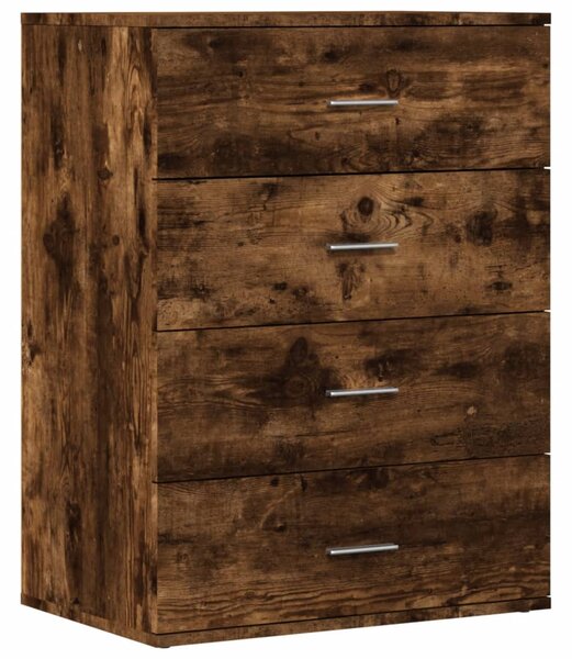 Příborníky 2 ks kouřový dub 60 x 39 x 80 cm kompozitní dřevo 3276627