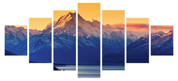 Obraz - Jezero Pukaki (210x100 cm)