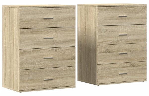 Příborníky 2 ks dub sonoma 60 x 39 x 80 cm kompozitní dřevo 3276625