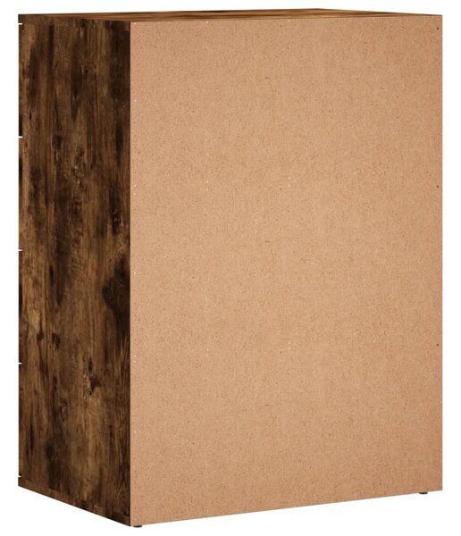 Příborníky 2 ks kouřový dub 60 x 39 x 80 cm kompozitní dřevo 3276627