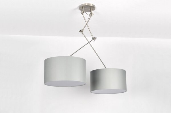 Závěsné designové svítidlo nad stůl Snap Duo Grey (LMD)