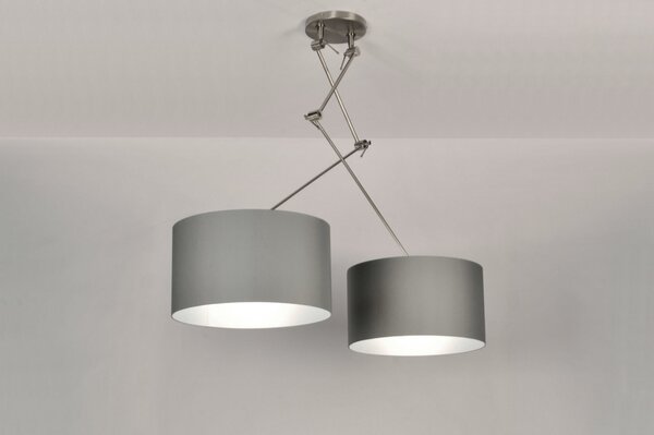 Závěsné designové svítidlo nad stůl Snap Duo Grey (LMD)