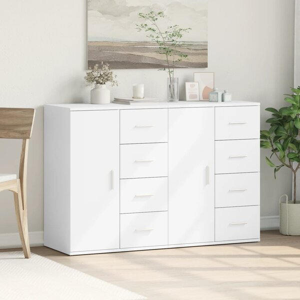 Příborníky 2 ks bílé 59 x 39 x 80 cm kompozitní dřevo 3276630