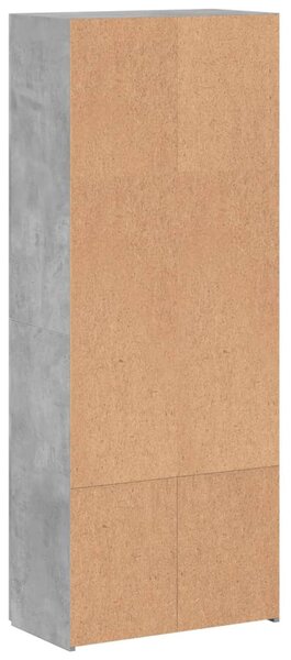 Kartotéka betonově šedá 60 x 32 x 153 cm kompozitní dřevo 3276647