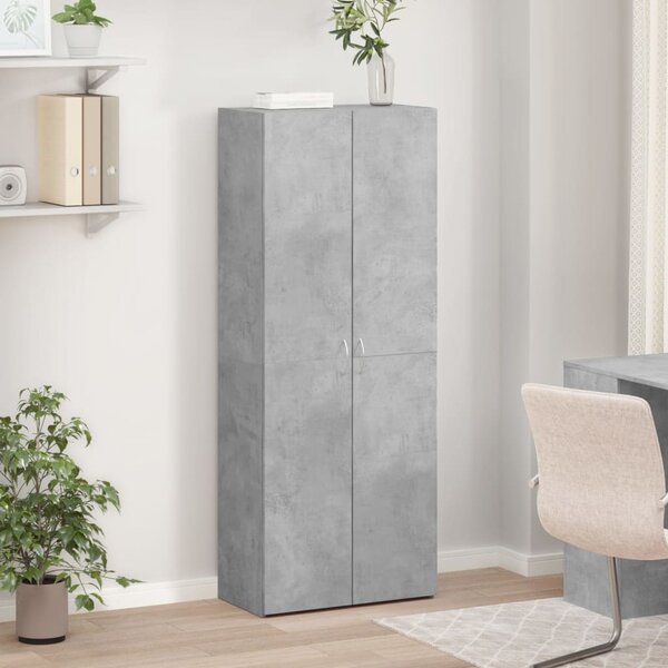 Kartotéka betonově šedá 60 x 32 x 153 cm kompozitní dřevo 3276647
