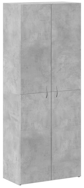 Kartotéka betonově šedá 60 x 32 x 153 cm kompozitní dřevo 3276647