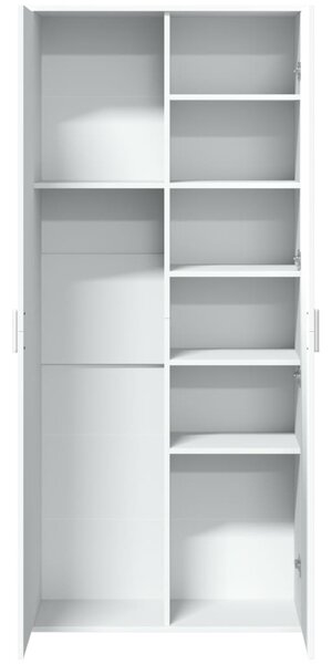 Skříň highboard bílá 80 x 35 x 180 cm kompozitní dřevo 3276651
