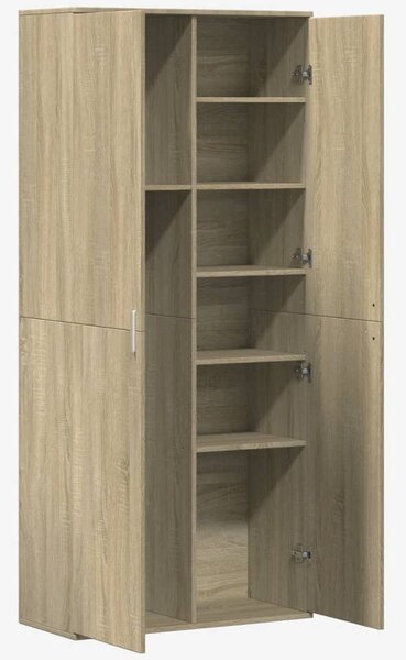 Skříň highboard dub sonoma 80 x 35 x 180 cm kompozitní dřevo 3276653