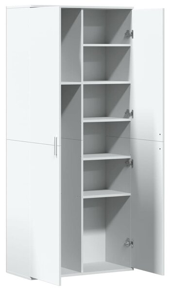 Skříň highboard bílá 80 x 35 x 180 cm kompozitní dřevo 3276651