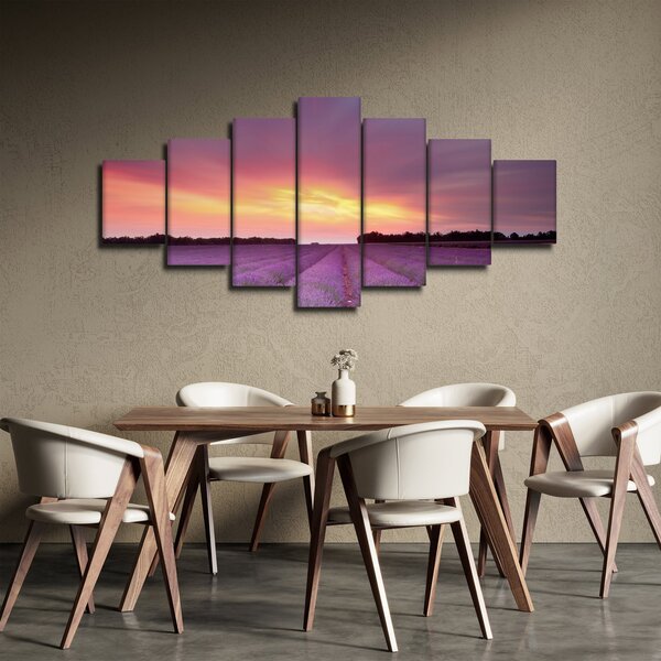 Obraz - Levandulové pole (210x100 cm)