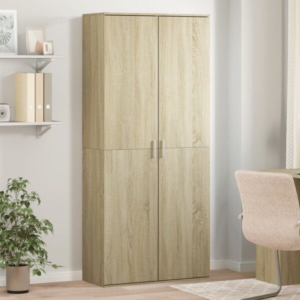 Skříň highboard dub sonoma 80 x 35 x 180 cm kompozitní dřevo 3276653