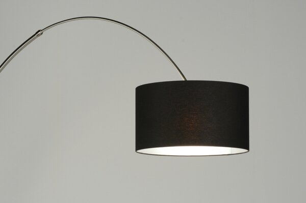 Stojací designová oblouková lampa Adamo Nero (LMD)