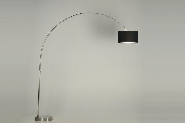 Stojací designová oblouková lampa Adamo Nero (LMD)
