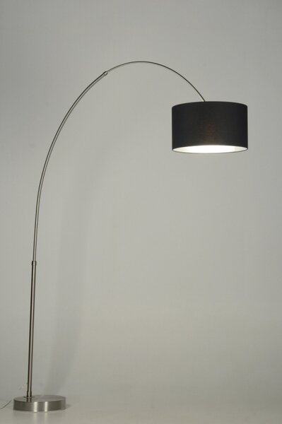 Stojací designová oblouková lampa Adamo Nero (LMD)