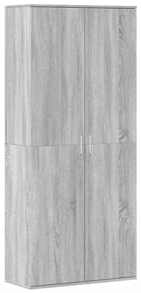 Skříň highboard šedá sonoma 80 x 35 x 180 cm kompozitní dřevo 3276656
