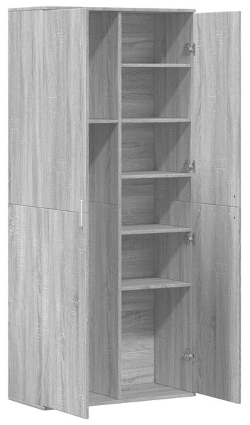 Skříň highboard šedá sonoma 80 x 35 x 180 cm kompozitní dřevo 3276656