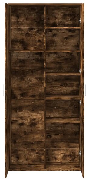 Skříň highboard kouřový dub 80 x 35 x 180 cm kompozitní dřevo 3276655