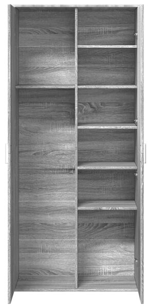 Skříň highboard šedá sonoma 80 x 35 x 180 cm kompozitní dřevo 3276656