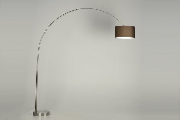 Stojací designová oblouková lampa Adamo Marrone (LMD)