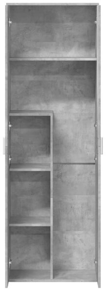 Skříň highboard betonově šedá 60 x 35 x 180 cm kompozitní dřevo 3276668