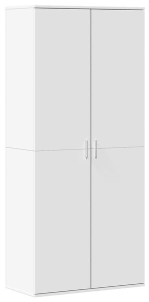 Botník bílý 80 x 39 x 178 cm kompozitní dřevo 3276672