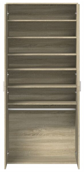 Botník dub sonoma 80 x 39 x 178 cm kompozitní dřevo 3276674