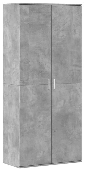 Botník betonově šedý 80 x 39 x 178 cm kompozitní dřevo 3276675