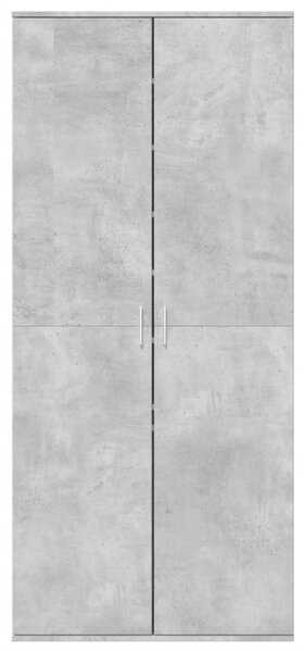 Botník betonově šedý 80 x 39 x 178 cm kompozitní dřevo 3276675